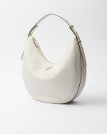 Prada Arqué Large Leather Shoulder Bag - Image 2